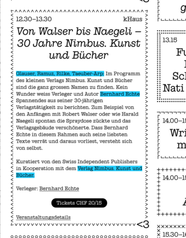 Flyer BuchBasel Flyer BuchBasel