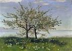 Ferdinand Hodler Bluehender Apfelbaum